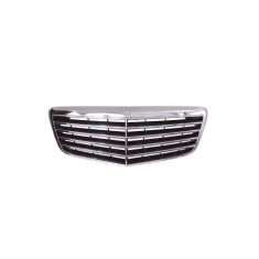 Grila radiator Mercedes Clasa E (W211) Sedan/Combi, 06.2006-2009 , crom/negru, 2118801783, 501705