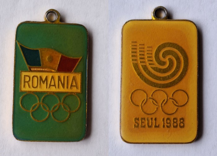 Medalion Romania Olimpiada - Seul 1988