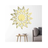 Cumpara ieftin Sticker Acril Creativ, Auriu, 30 cm x 30 cm, Soare