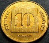 Cumpara ieftin Moneda exotica 10 AGOROT - ISRAEL, anul 1986 * cod 728 G