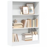 VidaXL Bibliotecă, alb, 80x24x109 cm, lemn prelucrat 857835