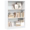 vidaXL Bibliotecă, alb, 80x24x109 cm, lemn prelucrat 857835