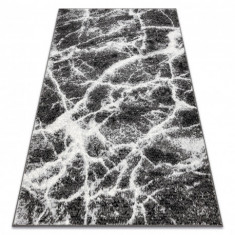 Covor BCF Morad MARMUR marmură - antracit / negru, 60x110 cm