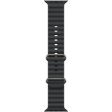 Curea pentru Apple Watch 49mm, Black Ocean Band - Natural Titanium Finish