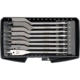 YATO Set 8 burghie plate pentru lemn, dimensiune 12-32 mm, prindere hexagonala 1/4&amp;quot;, lungime 152 mm
