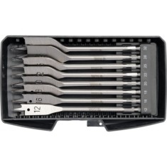 YATO Set 8 burghie plate pentru lemn, dimensiune 12-32 mm, prindere hexagonala 1/4&amp;quot;, lungime 152 mm
