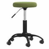 Cumpara ieftin Taburet de masaj, verde deschis, catifea