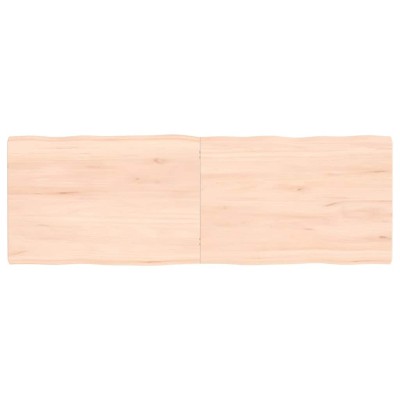 vidaXL Blat masă 120x40x(2-4) cm lemn stejar netratat contur organic foto
