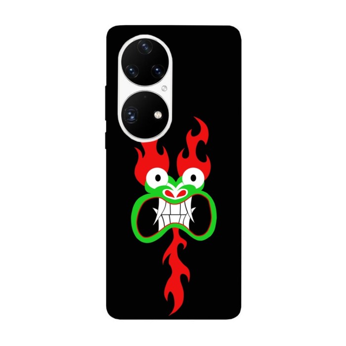 Husa compatibila cu Huawei P40 Pro model Angry Aku Samurai Jack, Silicon, TPU, Viceversa