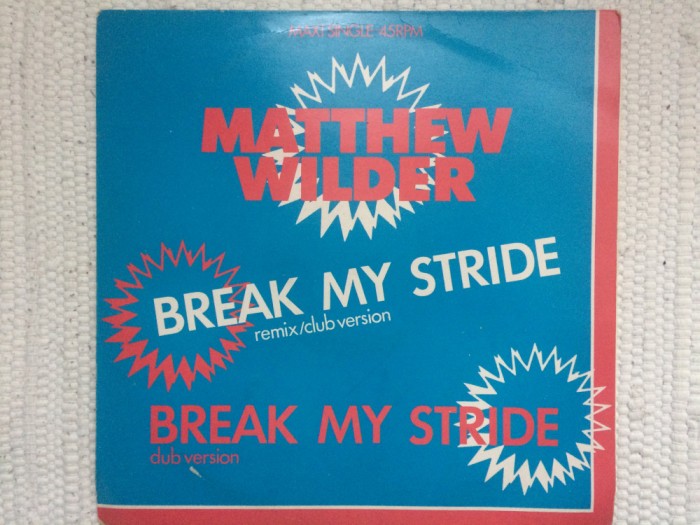matthew wilder break my stride Remix Club version 1984 maxi single 12&quot; vinyl VG+