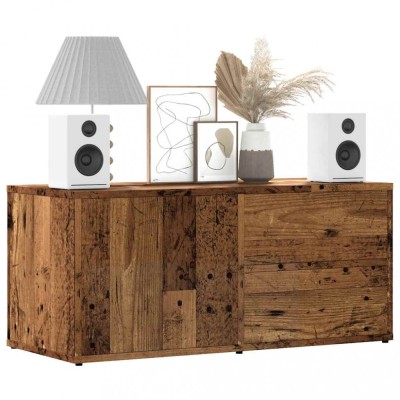 vidaXL Dulap TV Lemn vechi 80x34x35,5 cm Lemn prelucrat foto