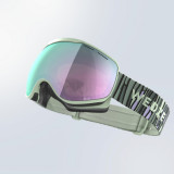 Ochelari schi și snowboard G 900 S3 2023 - 2 Vreme frumoasă Zebră/Verde Copii/Adulți, Wedze