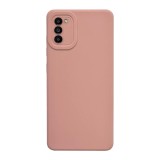 Husa compatibila cu samsung galaxy a13 5g, matte efect, camera ultra safe, htpmag, roz pal