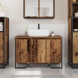 Dulap pentru chiuvetă Lemn vechi 91x35x60 cm Lemn prelucrat