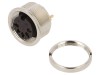 Conector M16 Mama 5 PIN IP68, Lumberg, 60V, 5A, Montaj Panou, Argintiu