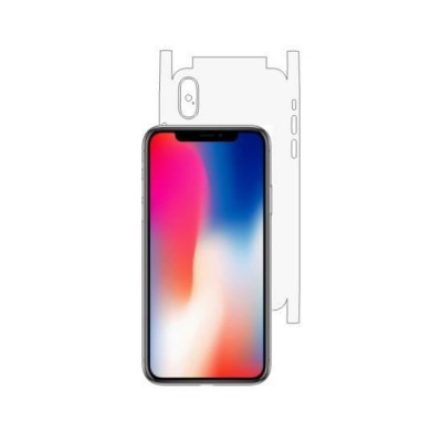 Folie Spate Pentru Apple iPhone X - AntiSock Ultrarezistenta Autoregenerabila UHD Invizibila foto