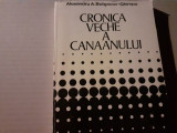 CRONICA VECHE A CANAANULUI - ALEXANDRU A. BOLSACOV GHIMPU, LITERA 1980, 180 P