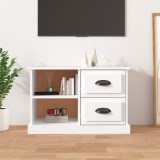 VidaXL Comodă TV, alb, 73x35,5x47,5 cm, lemn prelucrat
