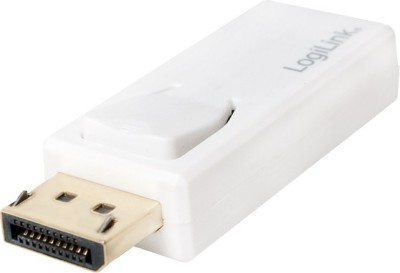 ADAPTOR video LOGILINK, DisplayPort (T) la HDMI (M), rezolutie maxima 4K UHD (3840 x 2160) la 30 Hz, alb, &amp;quot;CV0100&amp;quot; (timbru verde 0.08 lei) foto