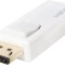 ADAPTOR video LOGILINK, DisplayPort (T) la HDMI (M), rezolutie maxima 4K UHD (3840 x 2160) la 30 Hz, alb, &quot;CV0100&quot; (timbru verde 0.08 lei)