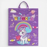 Punga Cadou Unicorn Lila Plastic pentru Fete CMCLASS