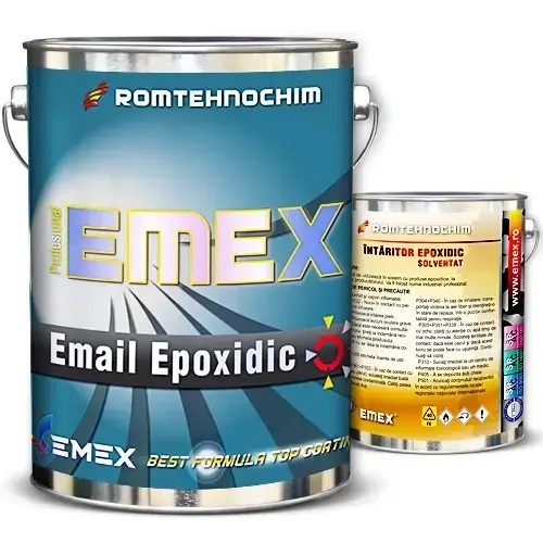 Pachet Email Epoxidic &ldquo;Emex&rdquo; - Albastru - Bid. 4 Kg + Intaritor 0.85 Kg