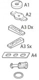 Set adaptor de placa ingusta pentru barele Menabo Professional