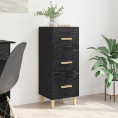 Bufet cu sertar Stejar negru 34.5 x 34 x 90 cm Lemn compozit foto