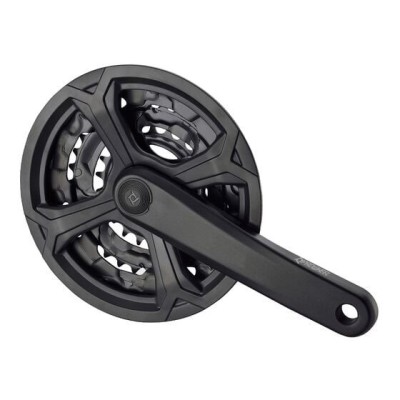 Angrenaj TC CN02, 22/32/42T, brate 175 mm, cu aparatoare lant, negru Ultimate FactoryBikes foto