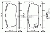 Set placute frana,frana disc SUZUKI ALTO (HA24) (2004 - 2009) BOSCH 0 986 494 618