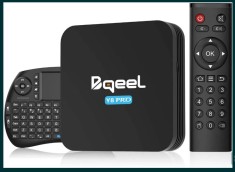 Bqeel Android 9.0 TV Box Y8 Pro 4GB + 32GB Smart TV Box cu tastatura foto