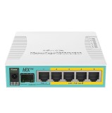 Cumpara ieftin Router hEX PoE, 5 x Gigabit 4 PoE, 1 x SFP, RouterOS L4 - Mikrotik RB960PGS