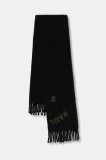 Paul Smith eșarfă cu l&acirc;nă culoarea negru, cu imprimeu, M1A-150T-T721