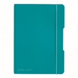 Caiet my.book flex A5, 40 file, patratele, turcoaz