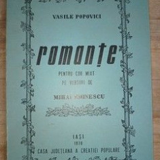 Romante pentru cor mixt pe versuri de Mihai Eminescu- Vasile Popovici