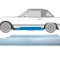 Prag MERCEDES Clasa SL (R107), 01.71-09.1989, model R, partea stanga, otel galvanizat