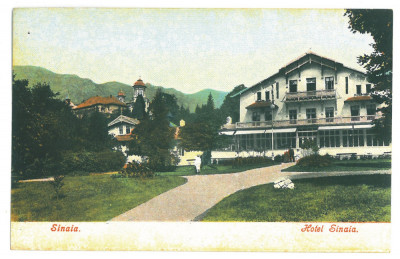 515 - SINAIA, Prahova, Hotel, Romania - old postcard - unused foto