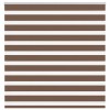 Jaluzea tip zebra maro lățime țesătură 135,9 cm poliester