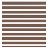 vidaXL Jaluzea tip zebra maro lățime țesătură 140,9 cm poliester