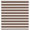 Jaluzea tip zebra maro lățime țesătură 135,9 cm poliester