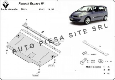 Scut metalic motor Renault Espace 4 IV fabricat incepand cu 2001 APS-19,133 foto