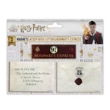 Set 3 magneți Scrisoare de acceptare Harry Potter, IdeallStore&reg;, 5.8x8 cm