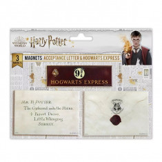 Set 3 magneți Scrisoare de acceptare Harry Potter, IdeallStore®, 5.8x8 cm