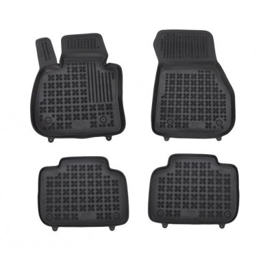 Set covorase auto din cauciuc Bmw X1 (F48), 06.2015-, negru, presuri tip tavita, Rezaw 200724, Aftermarket foto