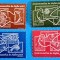 TIMBRE ROM&Acirc;NIA LP541/1962-Cosmonautica in slujba pacii -serie simplă-MNH