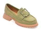 Cumpara ieftin Mocasini EPICA verzi, V856C15, din piele intoarsa