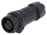 Mufă Circulară 16mm 2 Pini Aurită 10A