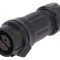 Mufă Circulară 16mm 2 Pini Aurită 10A