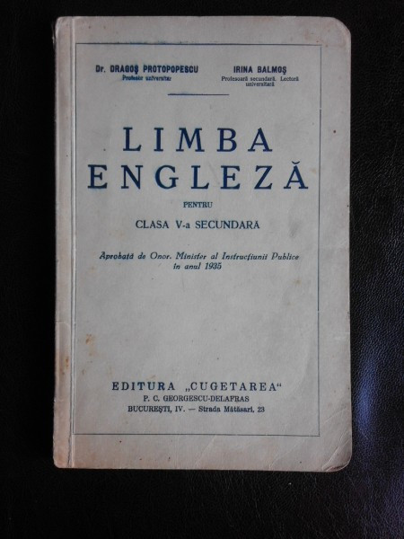 Limba engleza pentru clasa a V-a secundara - Dragos Protopopescu