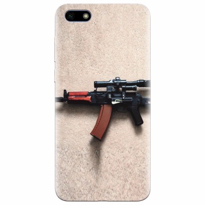 Husa silicon pentru Huawei Y5 Prime 2018, AK Kalashnikov Gun Of Military foto